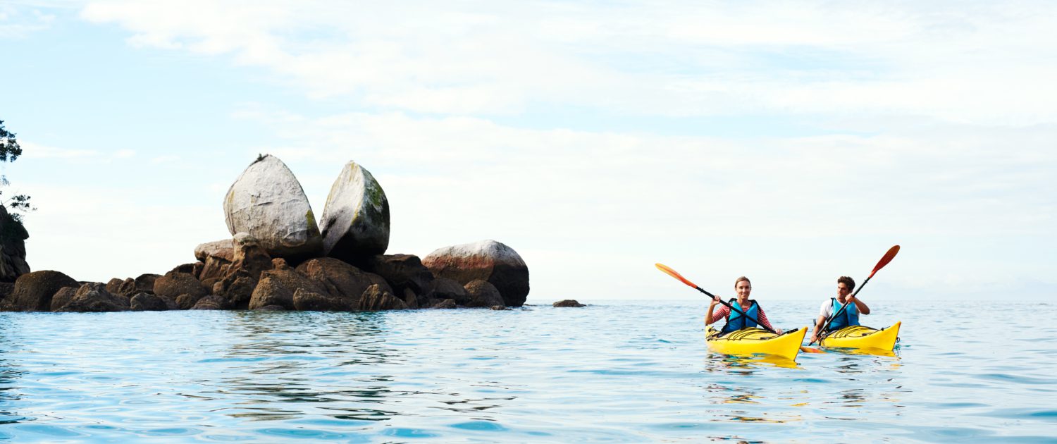 Kayak to Split Apple Rock